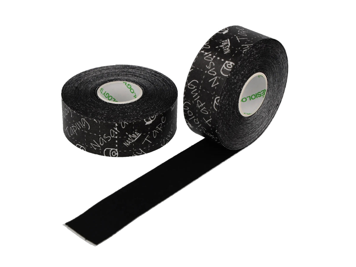 Bande kinésiologique NASARA 2,5 cm 5 m - 2 rouleaux noirs