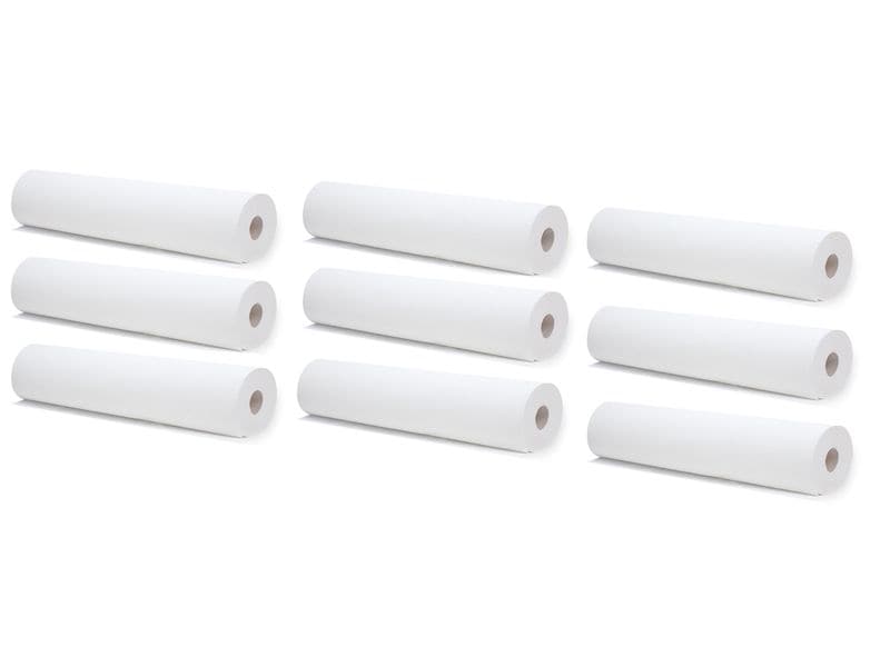Meditrade Treatment Table Cover, Medical Crepe, White, Width 60 cm, 9 Rolls