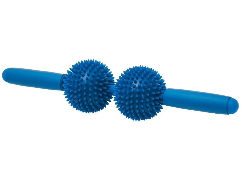 SISSEL Spiky Twin Roller Massage Roller, Blue