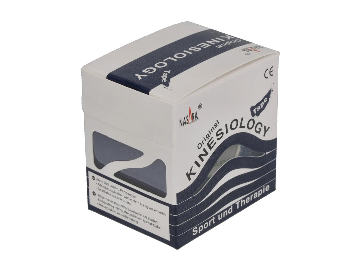 NASARA Kinesiologie Tape, 5 cm x 5 m dunkelblau