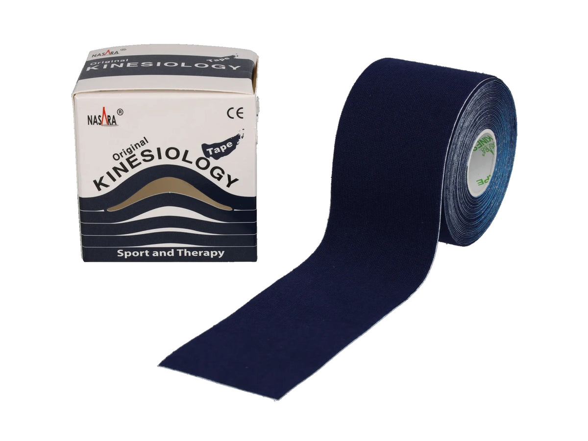 NASARA Kinesiologie Tape, 5 cm x 5 m dunkelblau