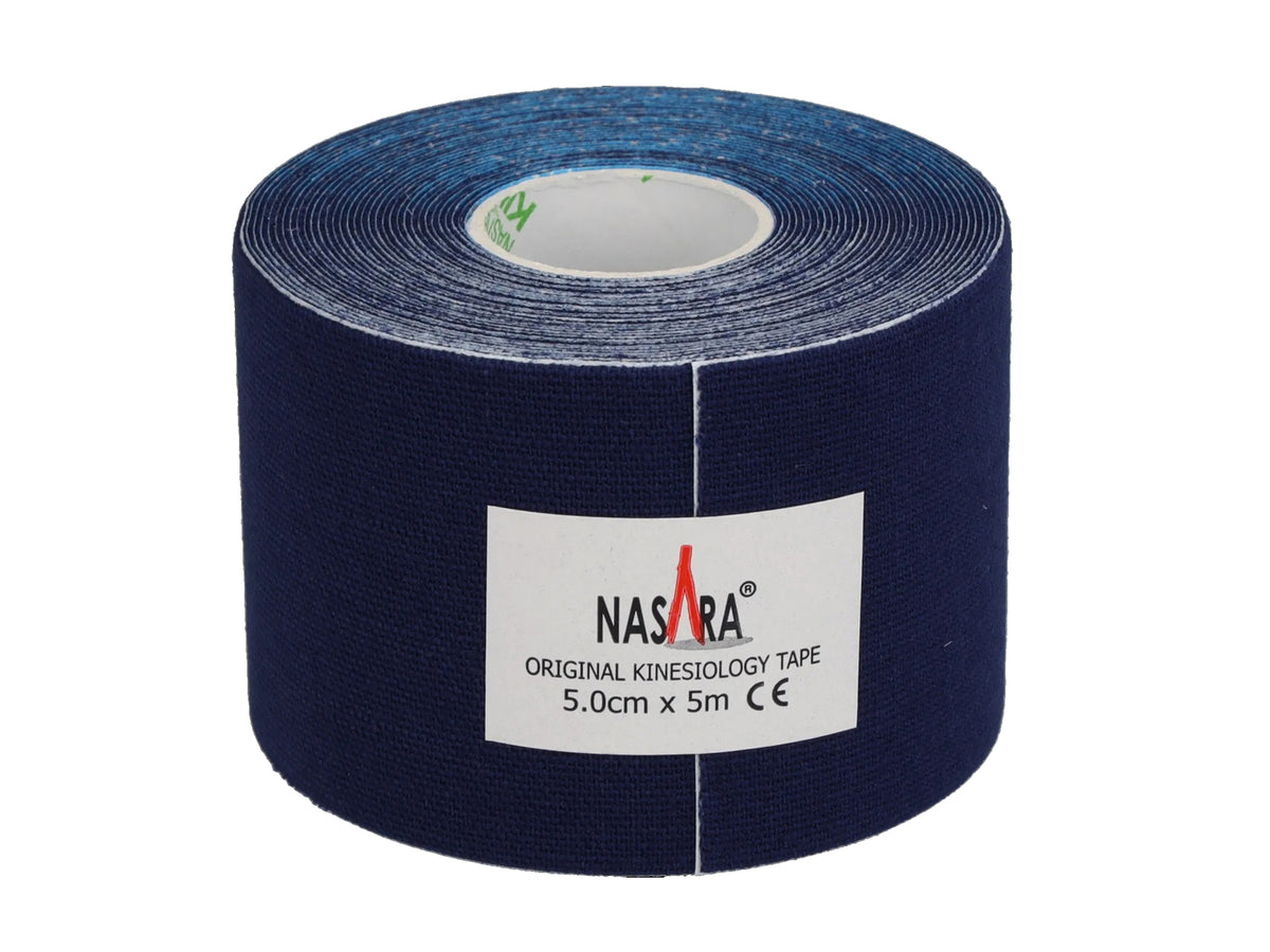 NASARA Kinesiologie Tape, 5 cm x 5 m dunkelblau