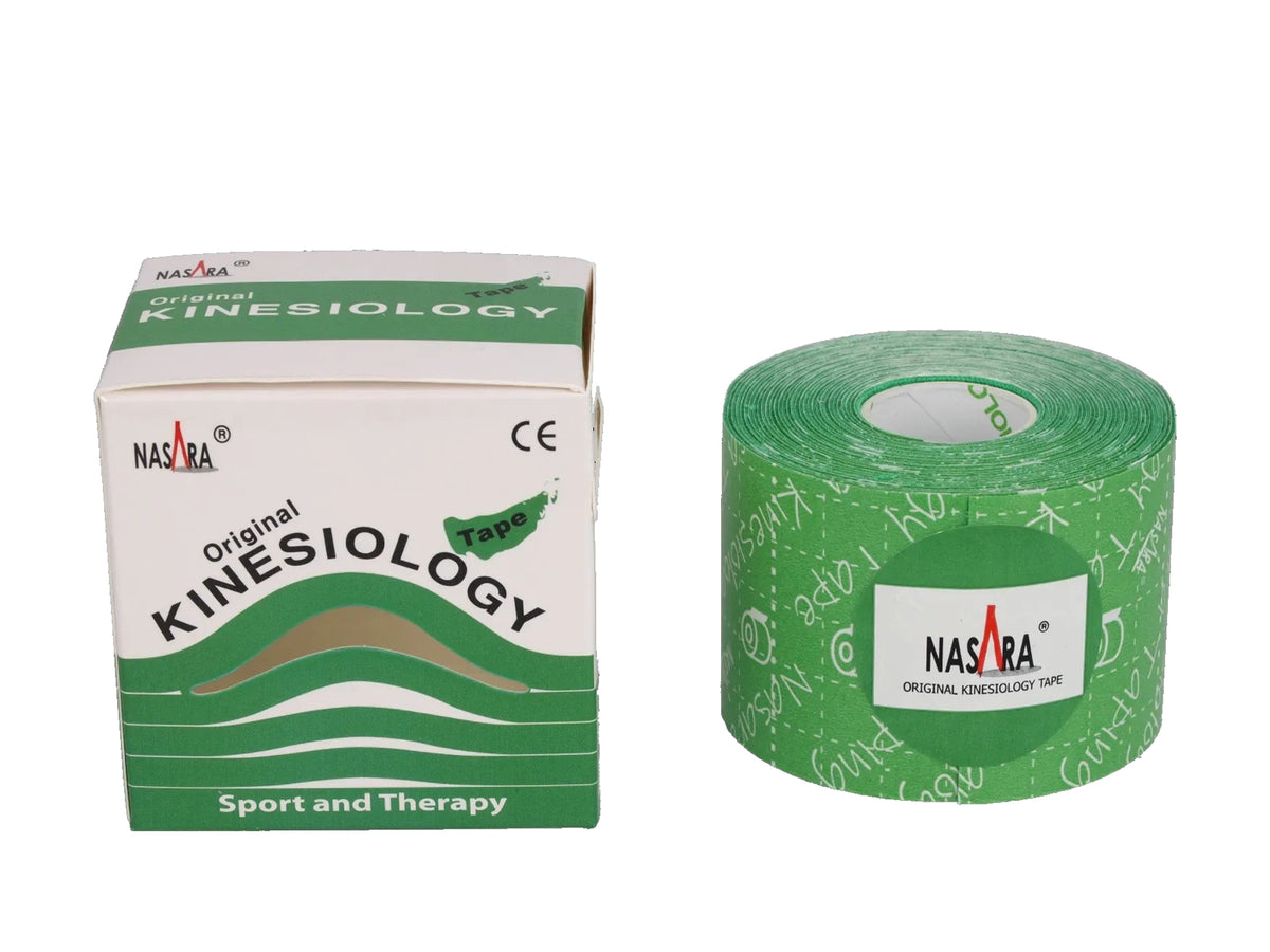 NASARA Kinesiologie Tape, 5 cm x 5 m grün