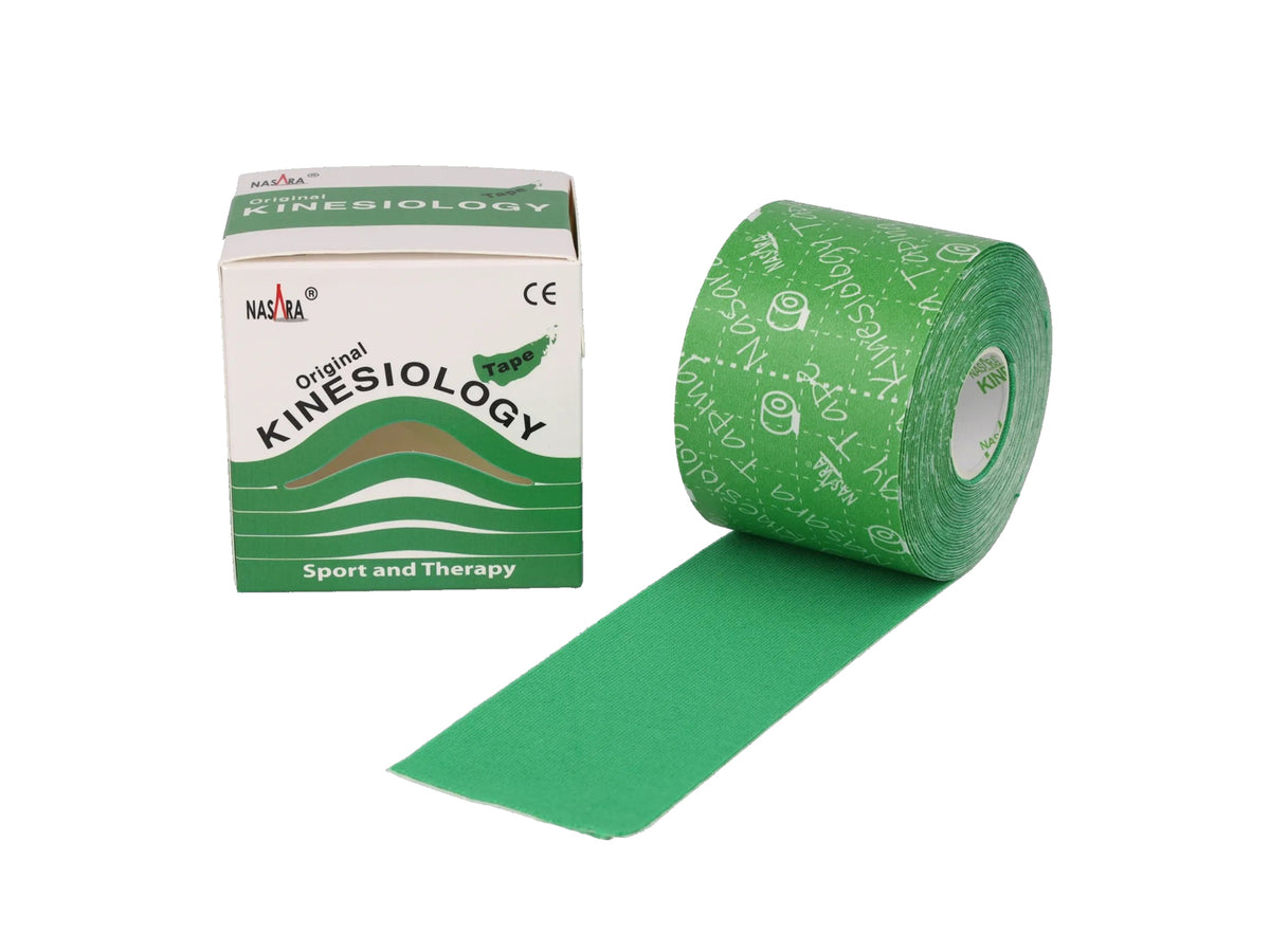 NASARA Kinesiologie Tape, 5 cm x 5 m grün