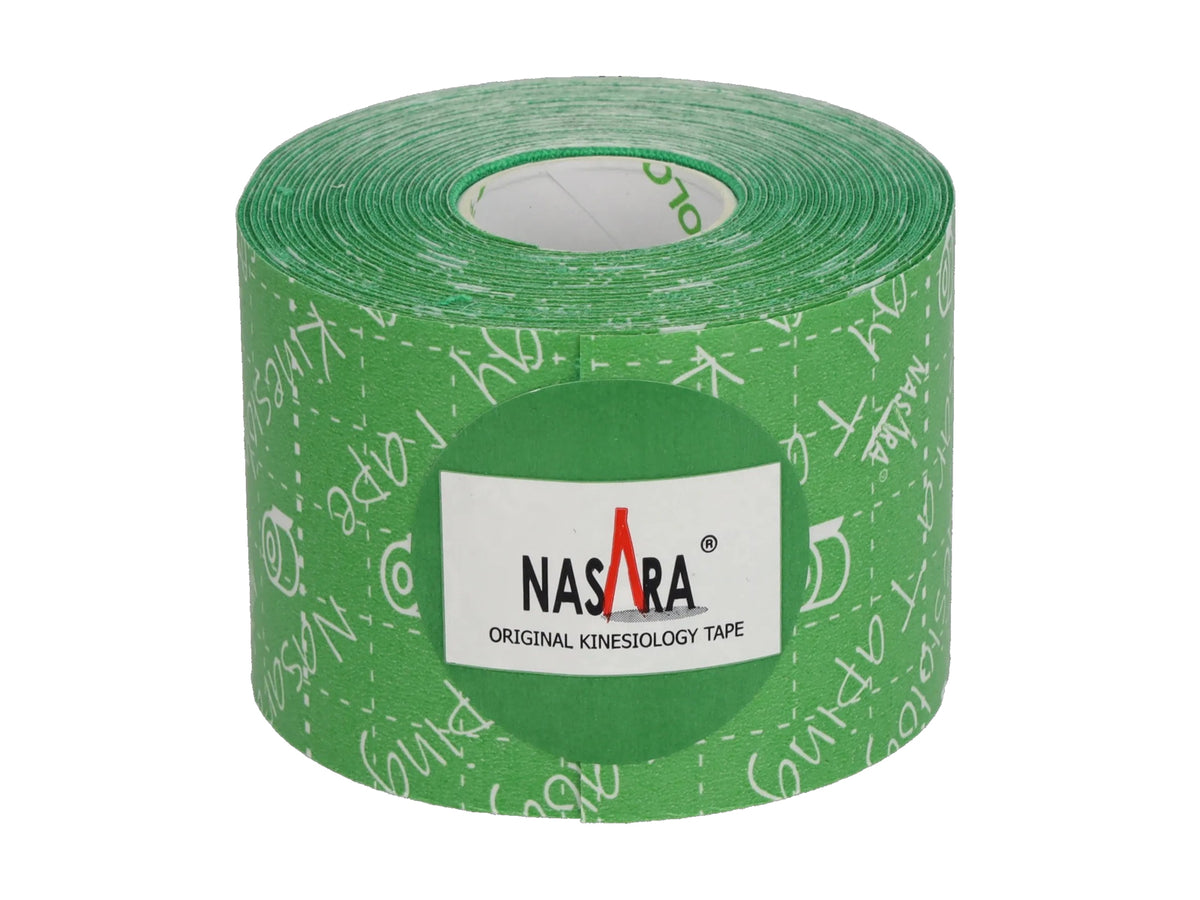 NASARA Kinesiologie Tape, 5 cm x 5 m - 6er Box grün