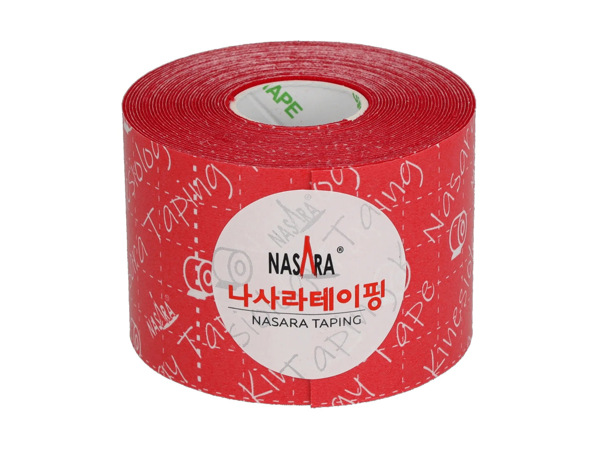 NASARA Kinesiologie Tape, 5 cm x 5 m rot