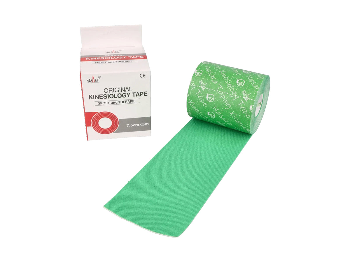 NASARA Kinesio Tape 7,5 cm 5 m, vert