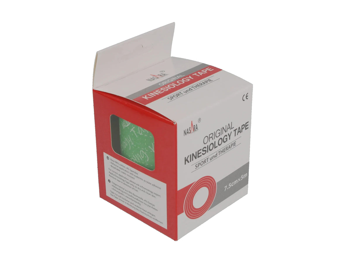 NASARA Kinesio Tape 7,5 cm 5 m, vert