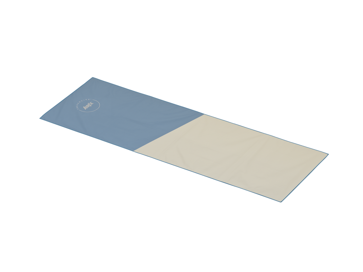AIREX TrExercise Sports and Travel Microfiber Towel, Sky/Sand