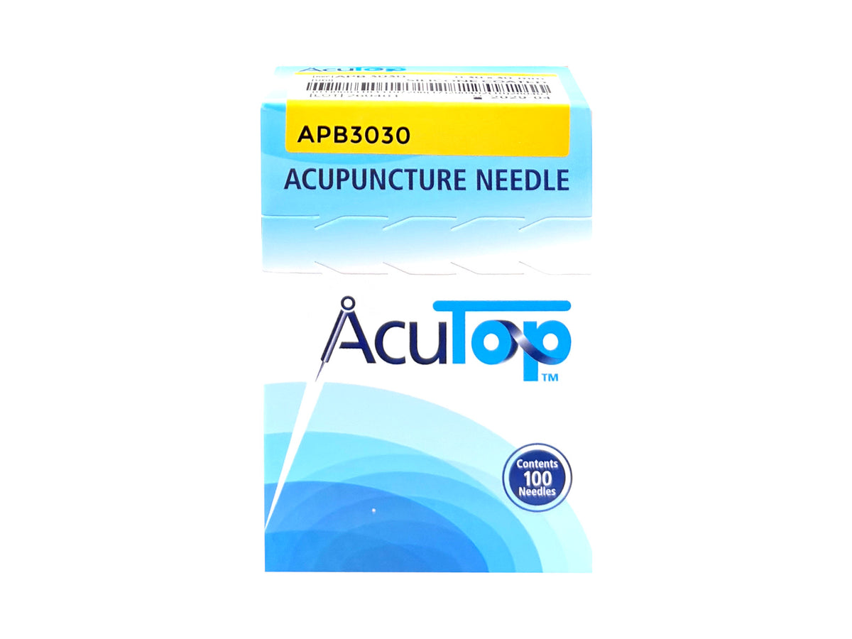 AcuTop Acupuncture Needle, Type APB, 0.30 x 30 mm, Box of 100