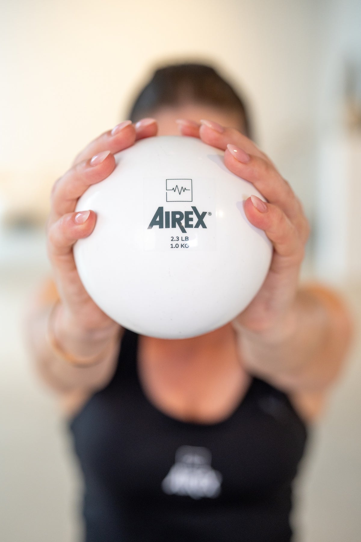 AIREX HEARTBEAT Pilates Toning Ball, weiss