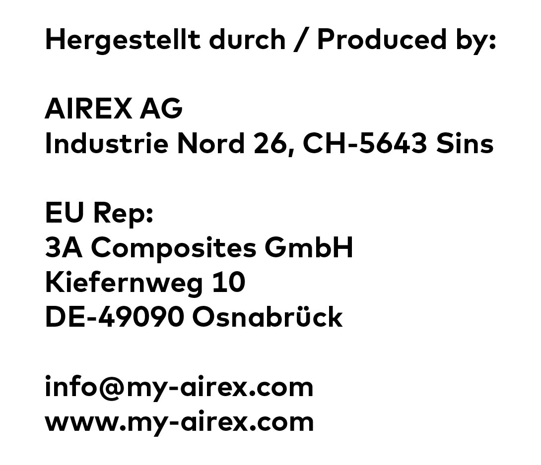 Airex Produktsicherheit