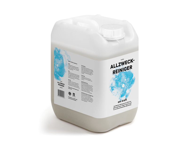 em kraft Allzweckreiniger 5 Liter, nachhaltiges Reinigungsmittel, für Therapieliegen und Reformer