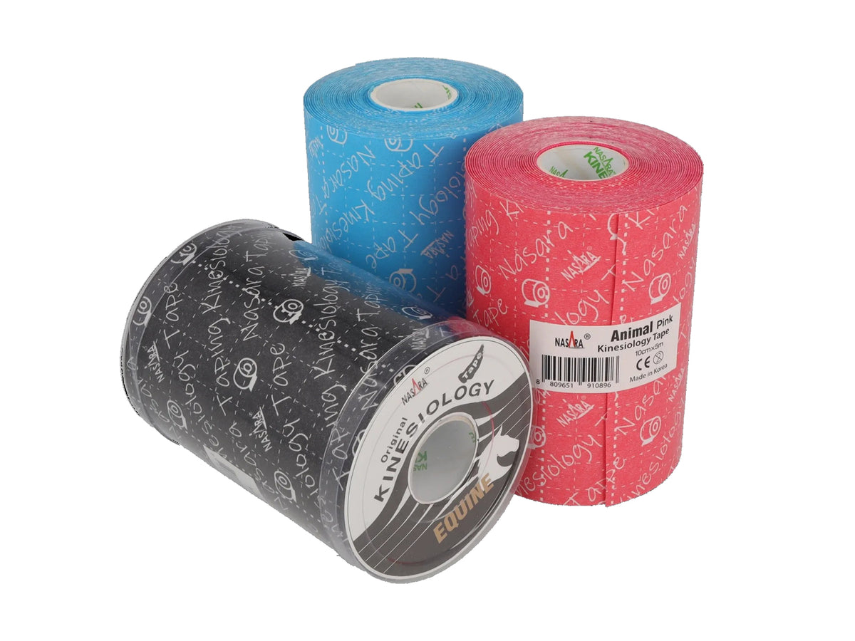 NASARA Kinesiology Animal Tape 10 cm 5 m black