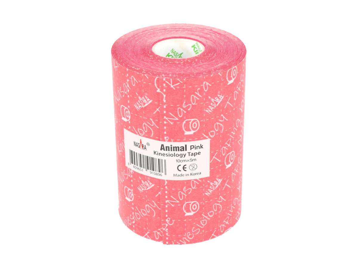 NASARA Kinesiology Animal Tape 10 cm 5 m pink