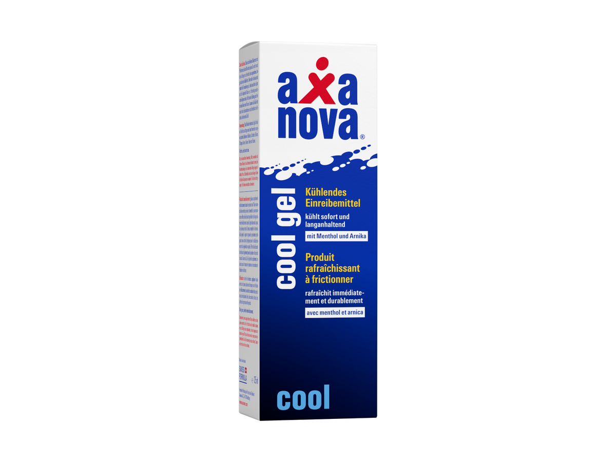 Axanova Cool Gel, flacon de 125 ml, pommade rafraîchissante au menthol et à l'arnica pour Muscles et articulations