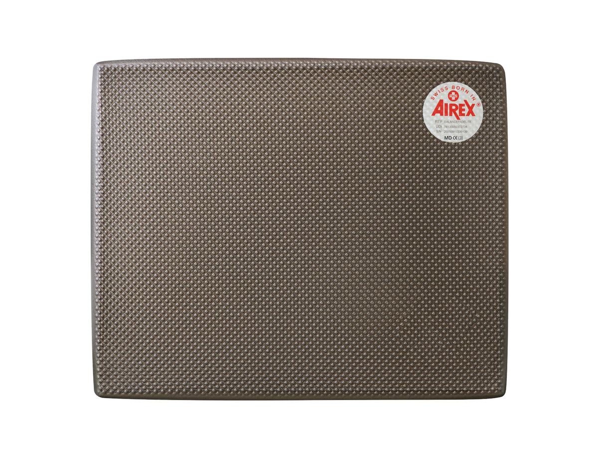 Airex Balance-Pad Elite lava, Draufsicht mit rutschfester Waffelstruktur, für Gleichgewichtstraining und Rehabilitation