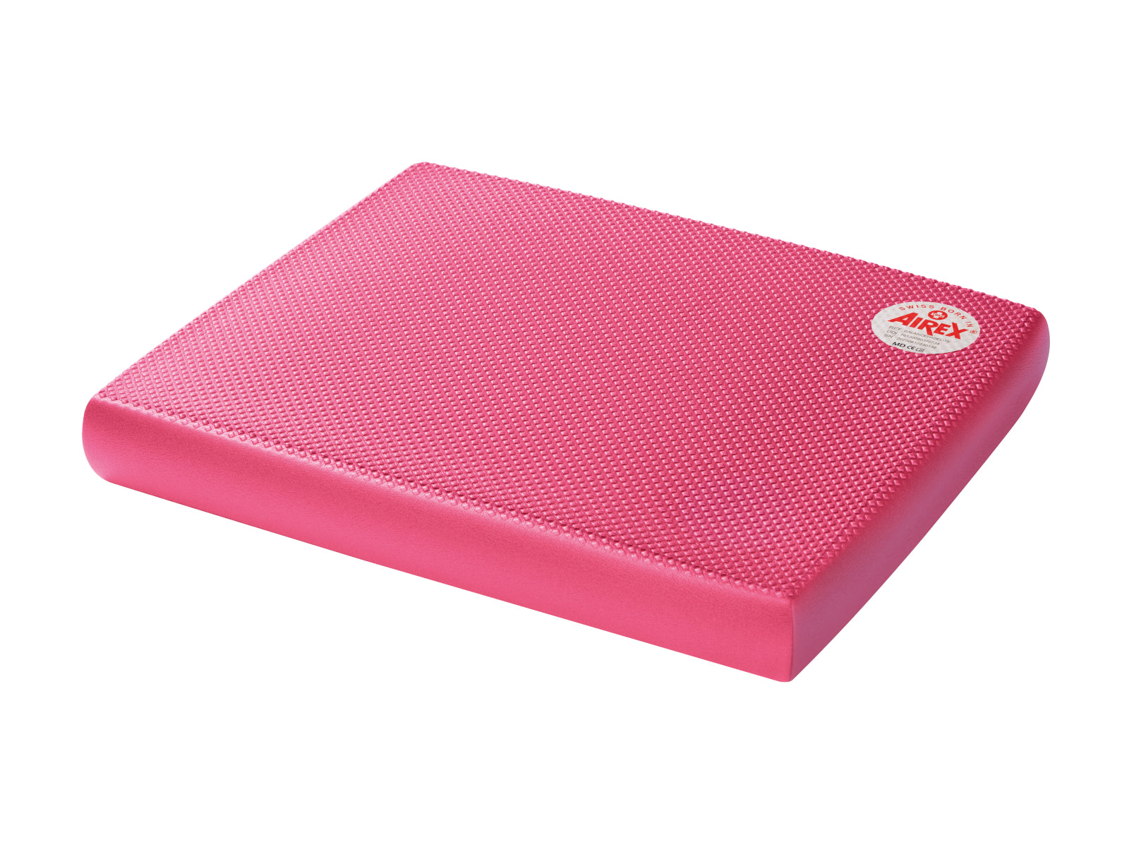 Airex Balance Pad Elite Pink, full view with waffle pattern, for Balance and coordination training