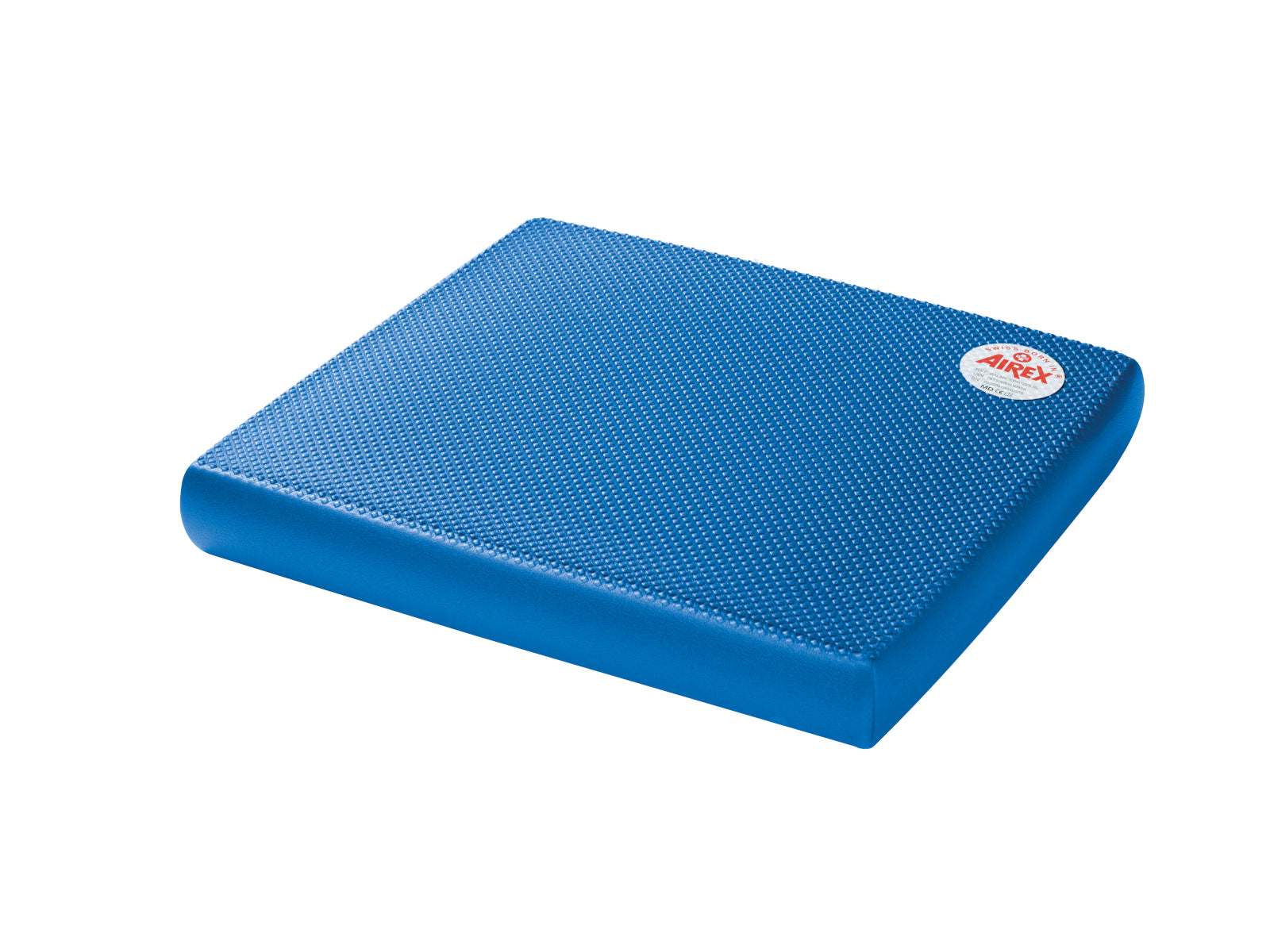 Airex Balance Pad Solid Royal Blue, oblique top view with a textured surface, for balance training