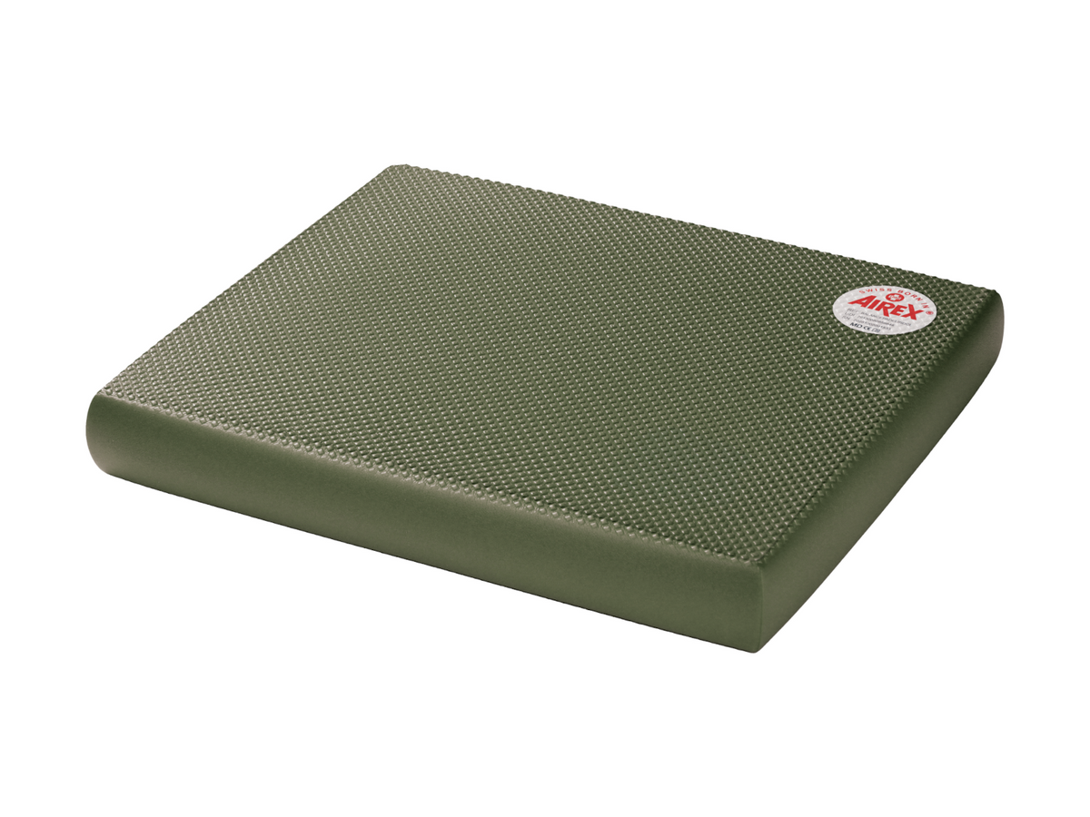 Airex Balance-pad Cloud olive, Gesamtansicht mit Waffelstruktur, für Gleichgewichtstraining und Rehabilitation