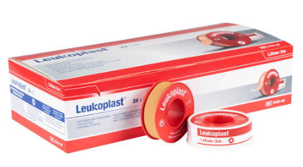 Leukoplast sparadrap de fixation avec anneau de protection 1.25 cm x 5 m, 24 pièces