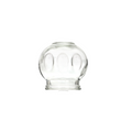 Assorted Premium Fire Cupping Glasses, Fluted, Size L, Ø 5.5 cm, 1 piece