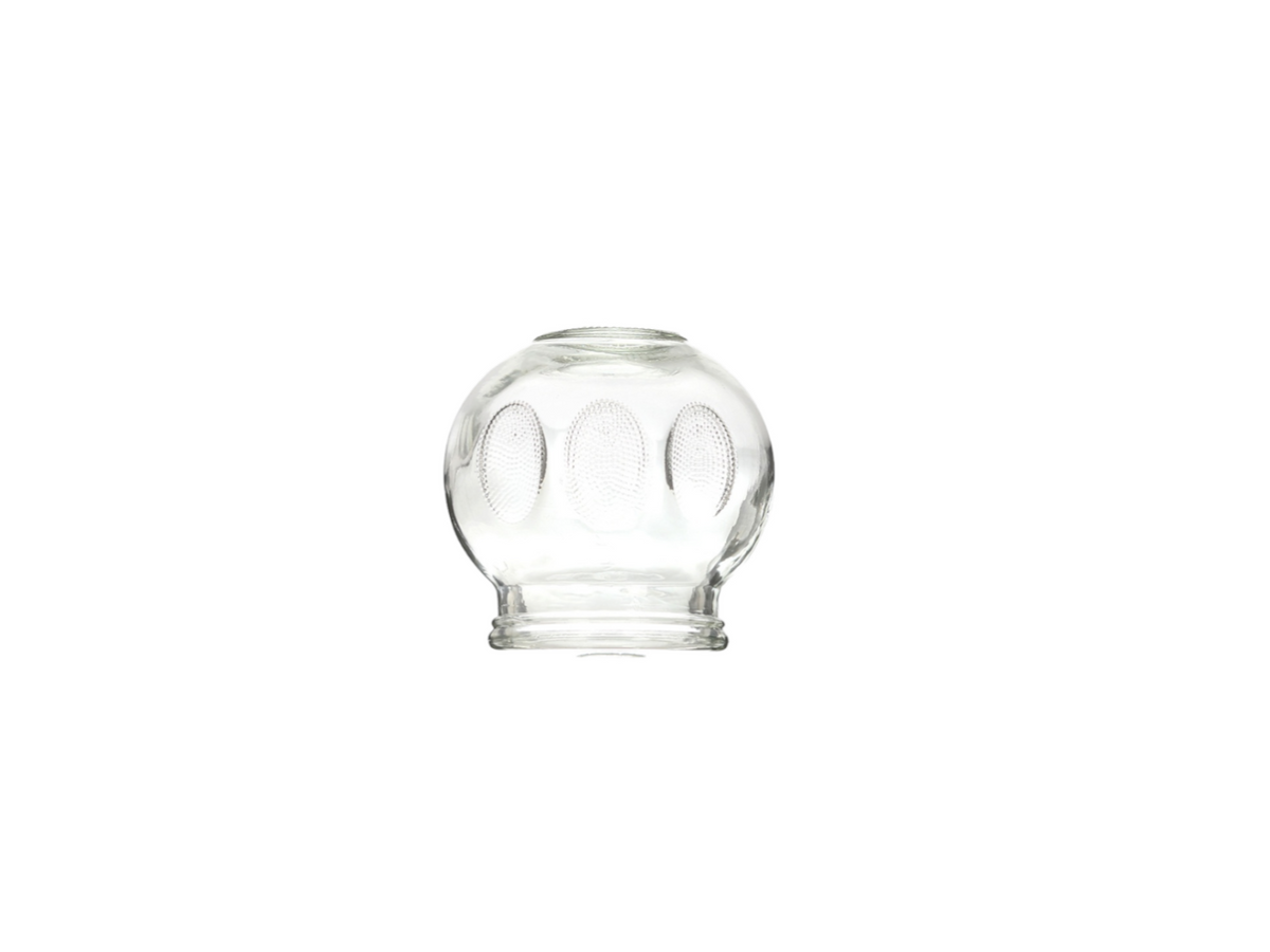 Premium Fluted Fire Cupping Glass, M, Ø 4.5 cm