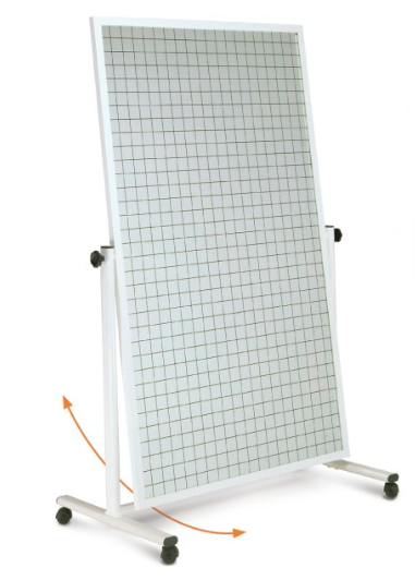 Ferrox correction mirror on tripod (tiltable), 100 x 170 cm with grid