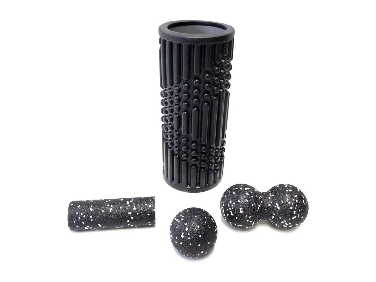 AIREX HEARTBEAT Faszien-Set schwarz-weiss