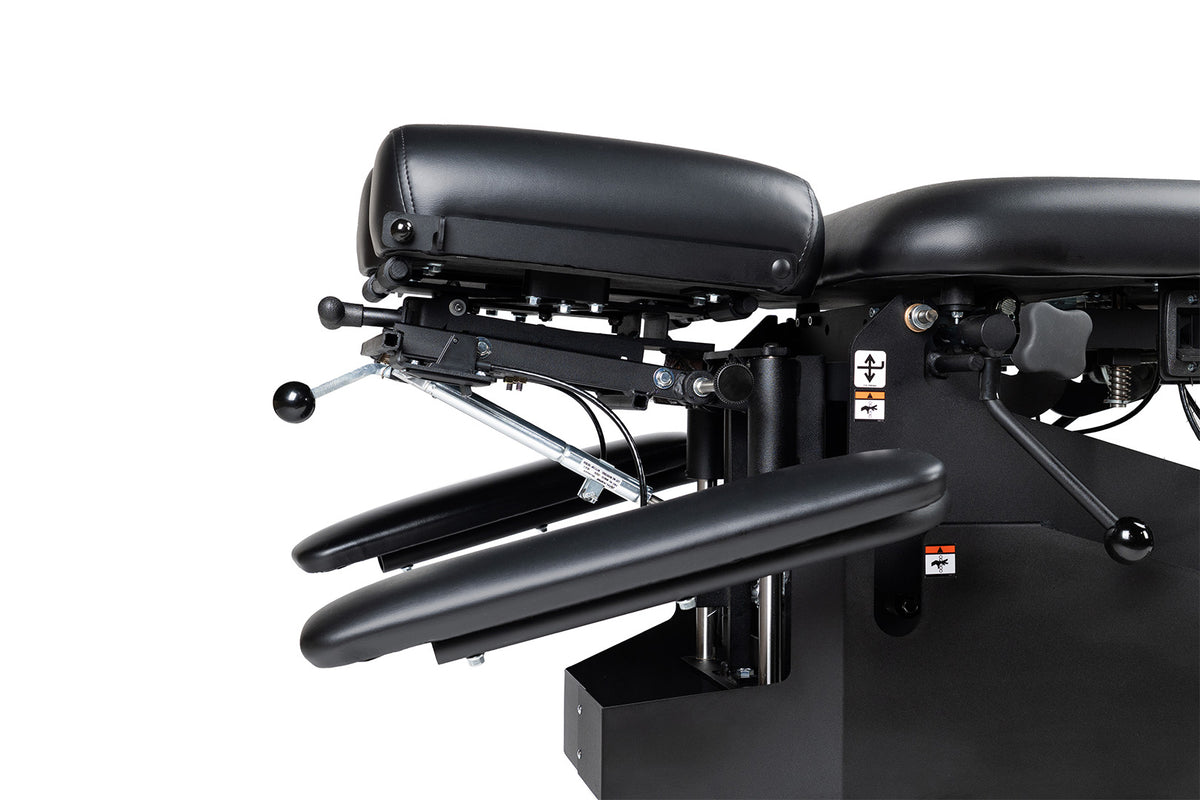 Ergostyle : inclinaison, élévation, distraction cervicale, coussins faciaux réglables