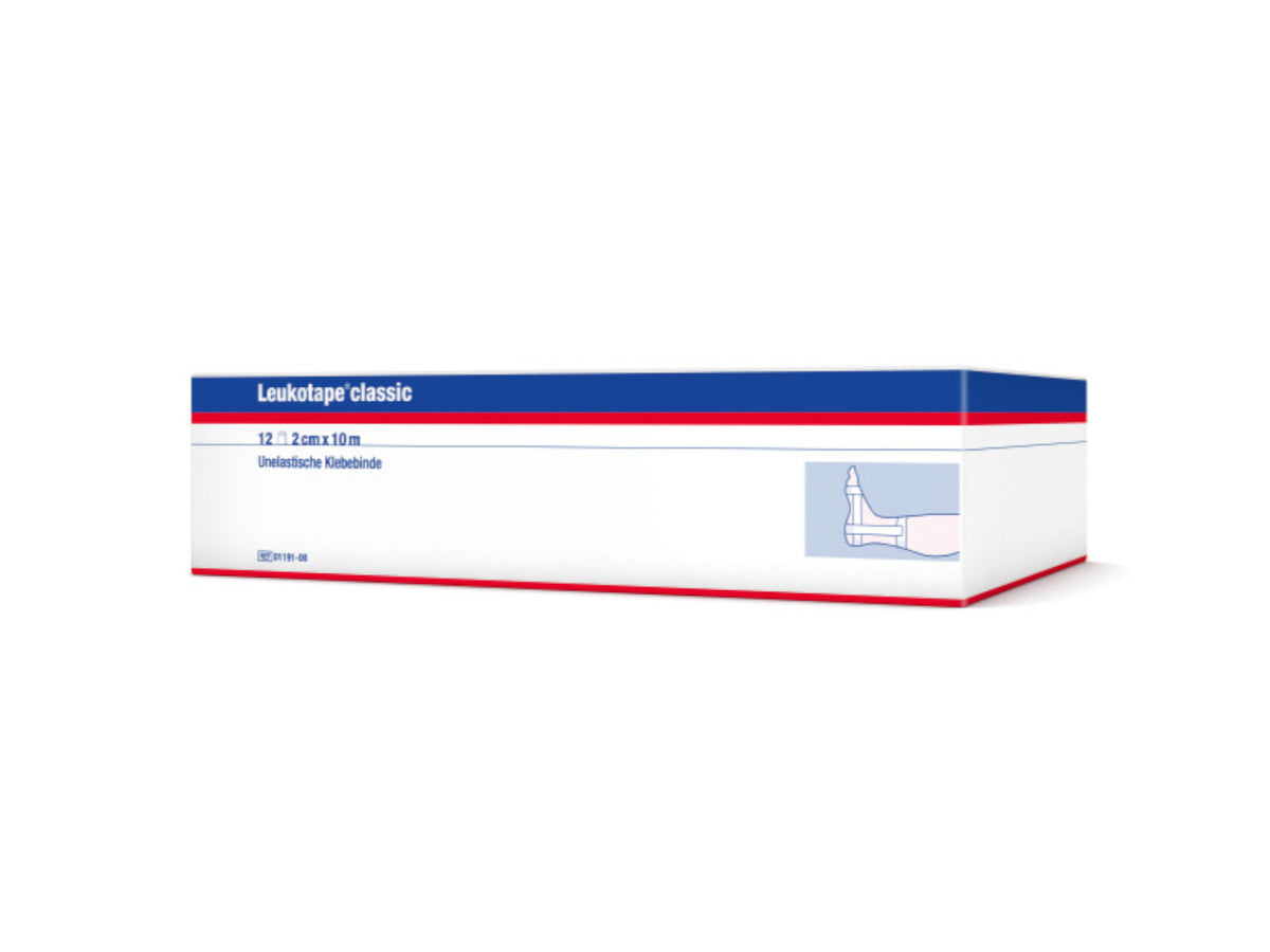 Leukotape Classic 2 cm x 10 m, white, pack of 12