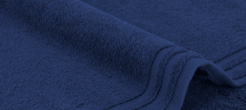 Vossen Calypso Feeling 50x100 cm Navy, Cotton Terry Towel, for Therapy and Rehabilitation