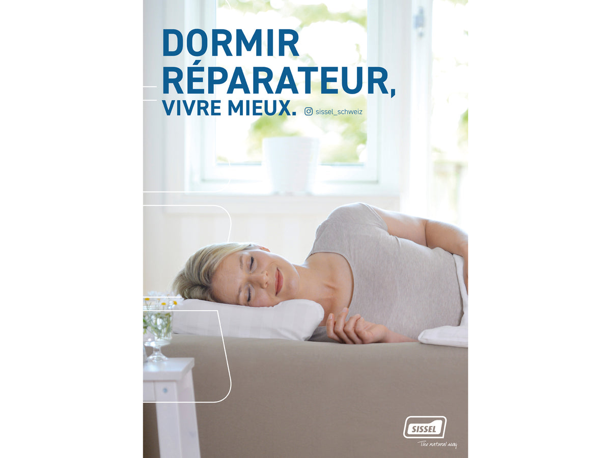 SISSEL Dormir de manière réparatrice, vivre mieux Poster DIN A4, français