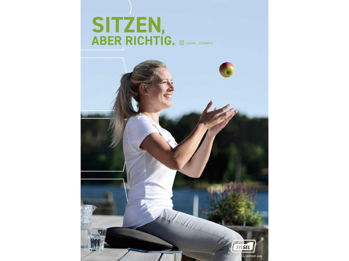SISSEL Sitzen, aber richtig Poster DIN A1, deutsch