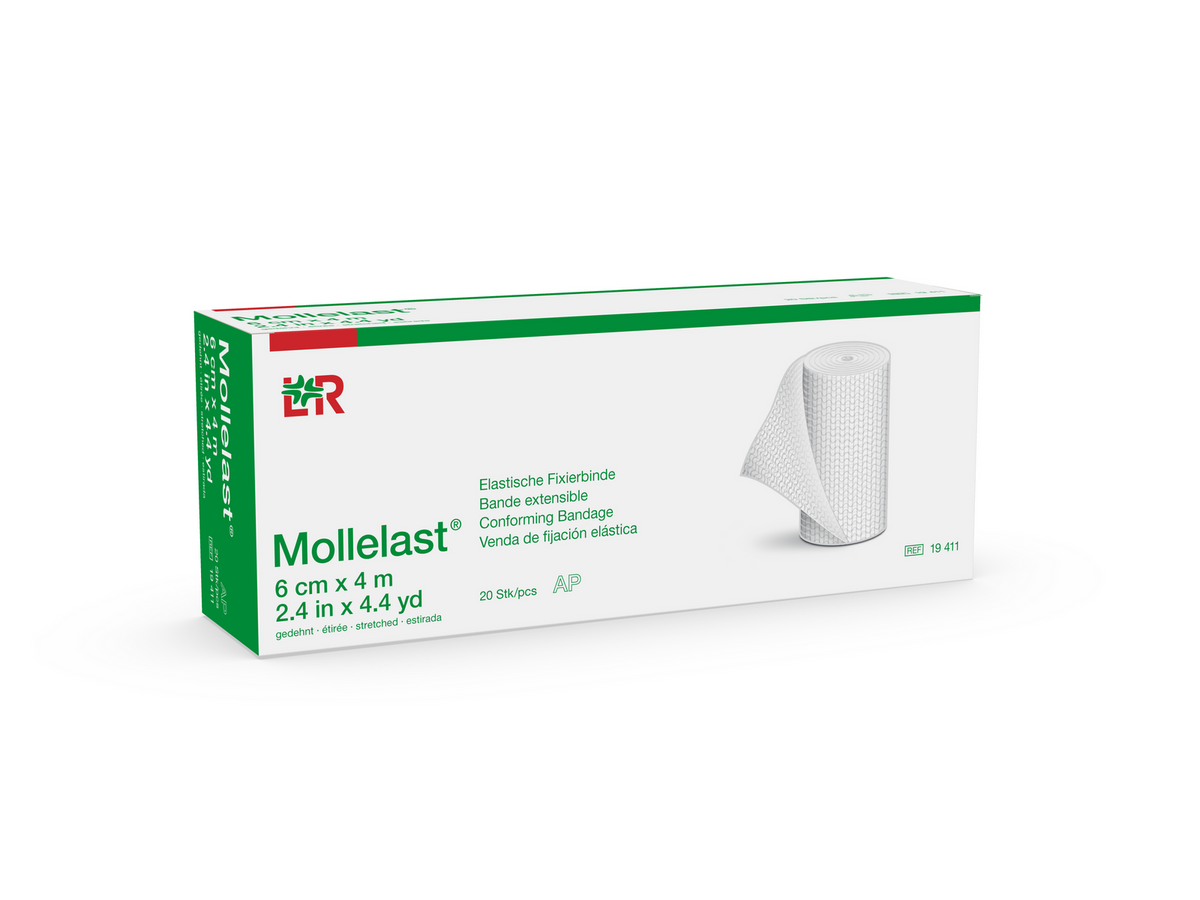 Lohmann Rauscher Mollelast Fixation Bandage 6 cm, longitudinally elastic, for on fingers and toes