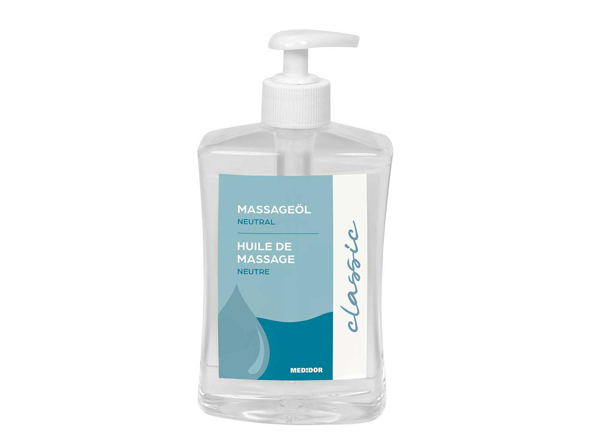 MEDiDOR Massageöl Neutral mit Dosierspender 500 ml