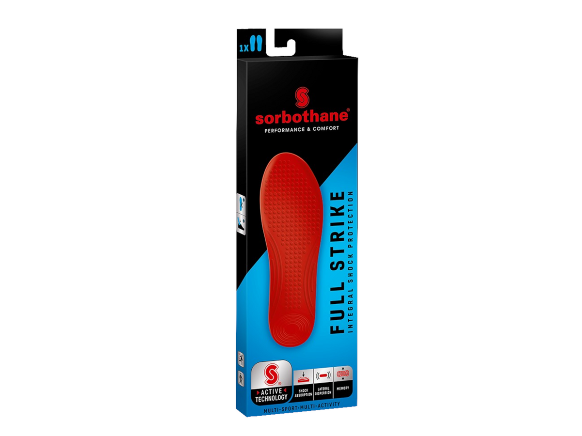 Sorbothane Insoles, Full Strike, Size 42