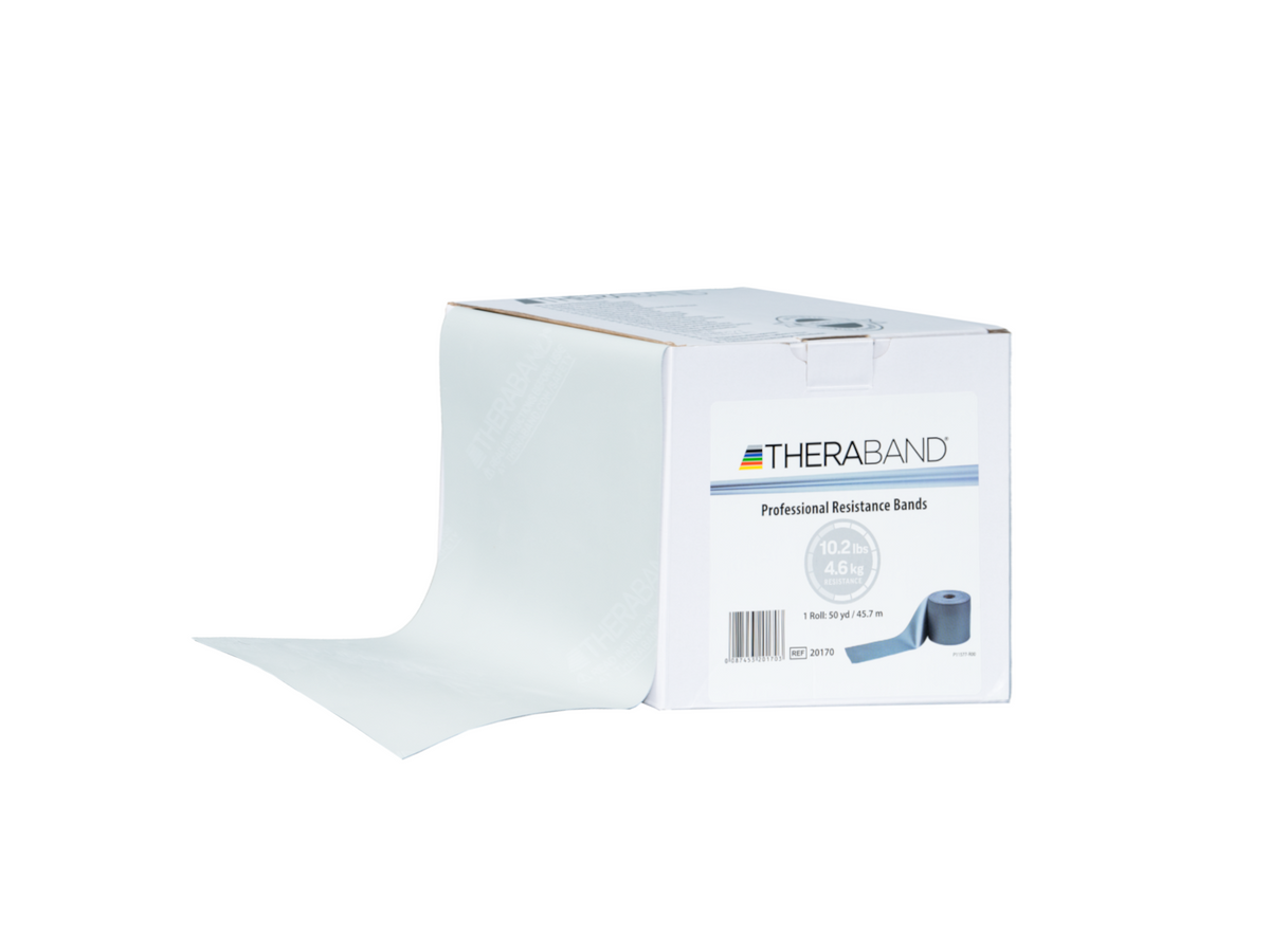 Bande d'entraînement Thera-Band, argent, résistance très forte, 12,7 cm x 45,7 m
