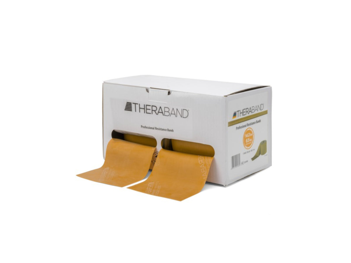 Bande de fitness Thera-Band, dorée, résistance maximale, 12,7 cm x 45,7 m