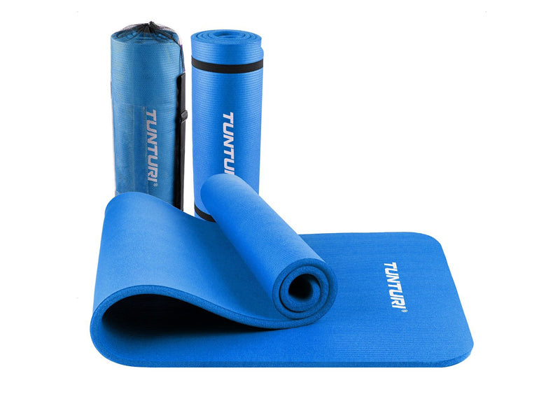Tunturi NBR fitness mat blue, 180 x 60 x 1.5 cm