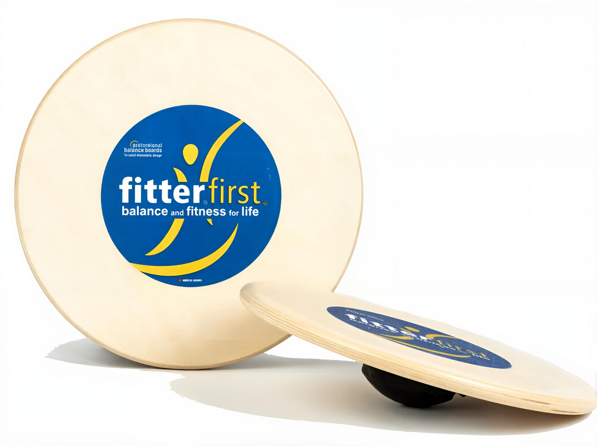 FitterFirst Balance Board Therapie Kreisel Holz, 39 cm