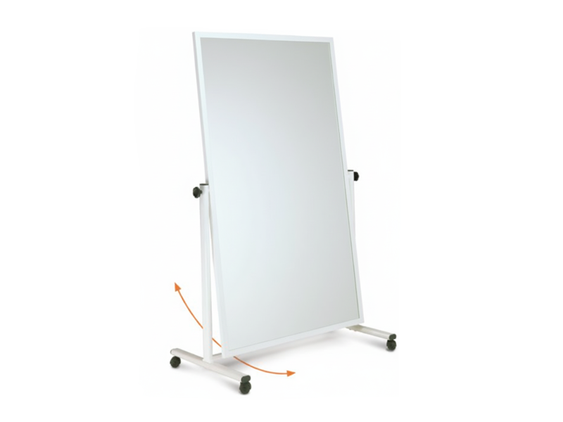 Ferrox Korrekturspiegel auf Stativ 1.00x1.70m, ohne Raster, neigbar