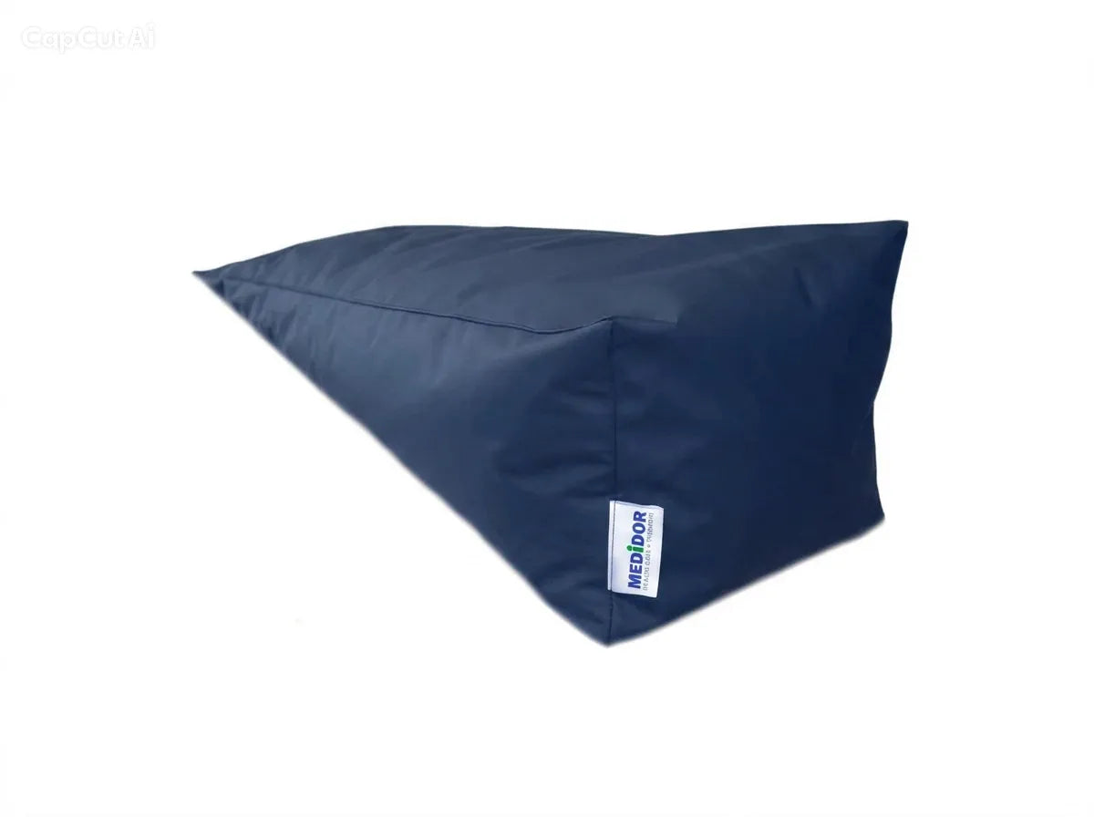 MEDiDOR Lagerungsarmkeil mit PU-Safetex Hülle, ozeanblau, 60 x 20 x 20 cm