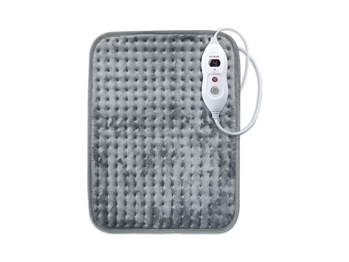 Rossmax HP3040A Gray Heating Pad with Control Unit and Temperature Display, for Heat Therapy at Home