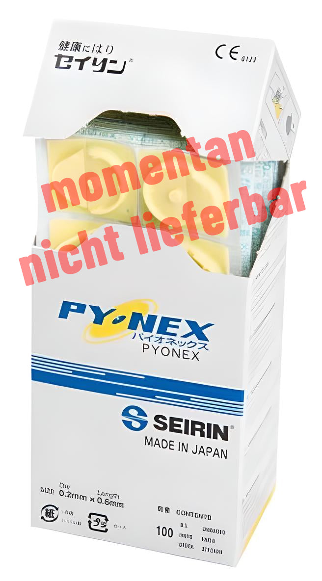 SEIRIN New Pyonex 0.15 x 0.60 mm, gelb