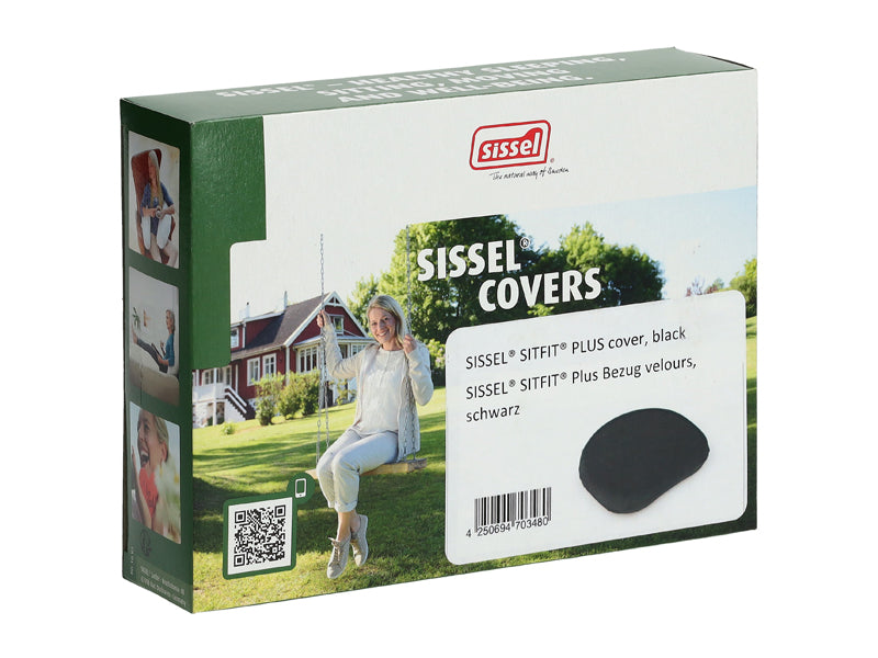SISSEL housse de rechange Sitfit Plus Velours Ø 37 cm, noir