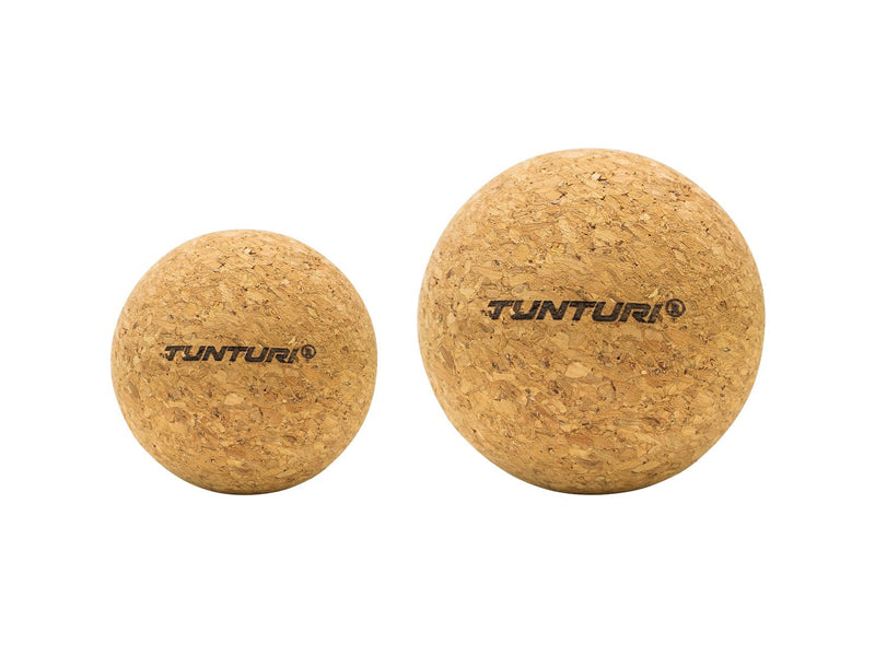 Tunturi cork massage ball set of 2 pieces