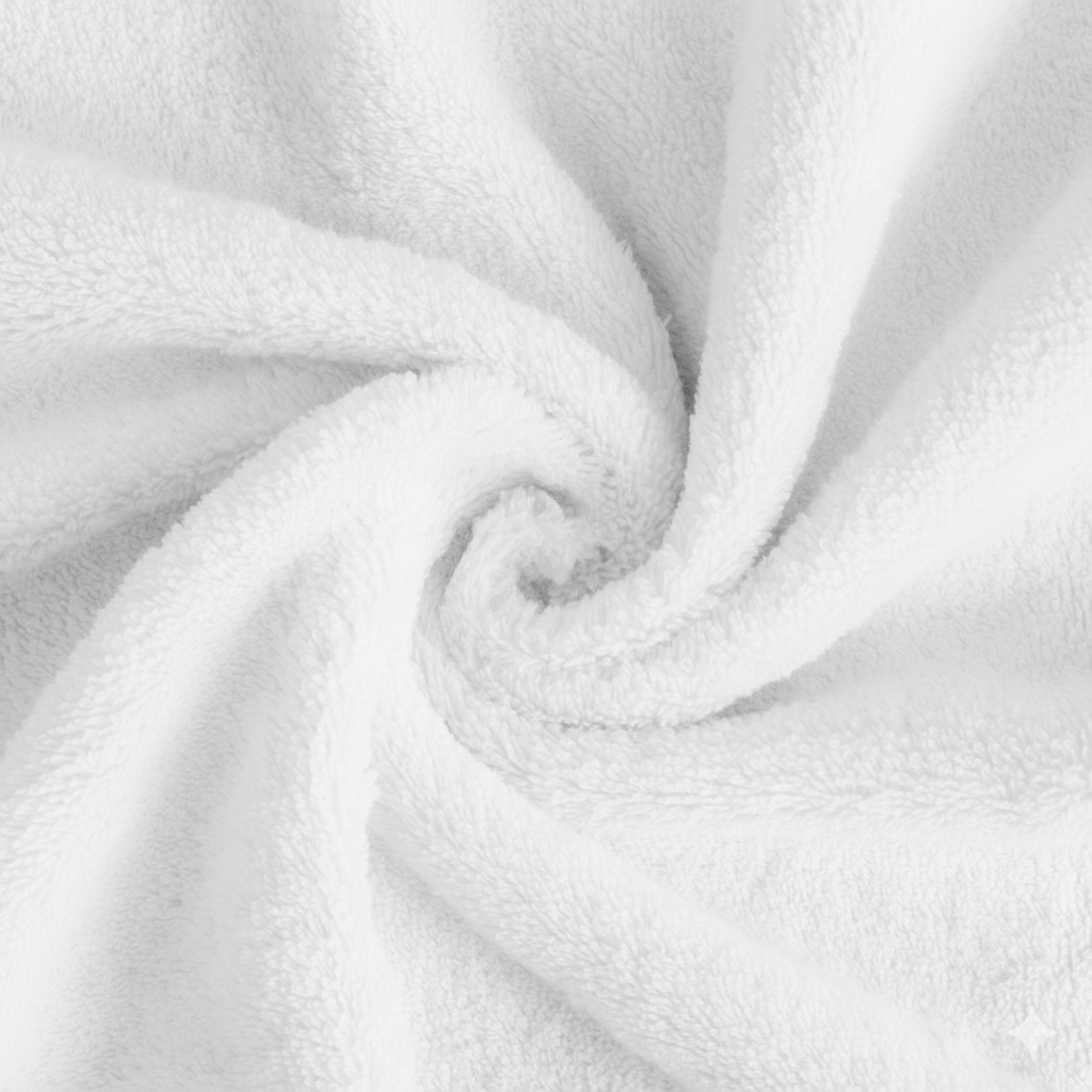 Vossen Calypso Feeling Towel, White, Terry Cotton, for and Massage